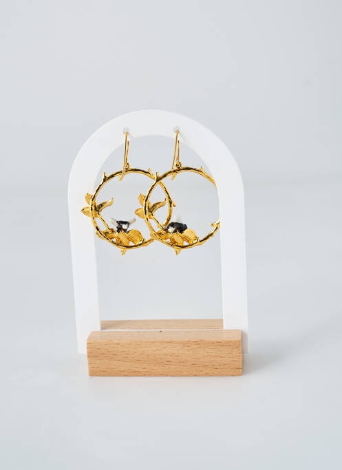 Boucles d’oreilles or NACH pour femme