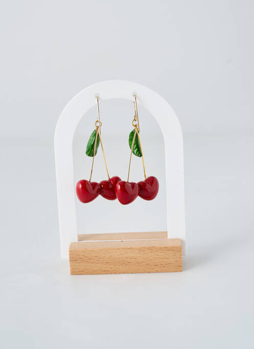 Boucles d’oreilles rouge NACH pour femme