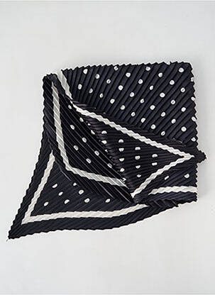 Foulard effet matière satinée noir SANS MARQUE femme