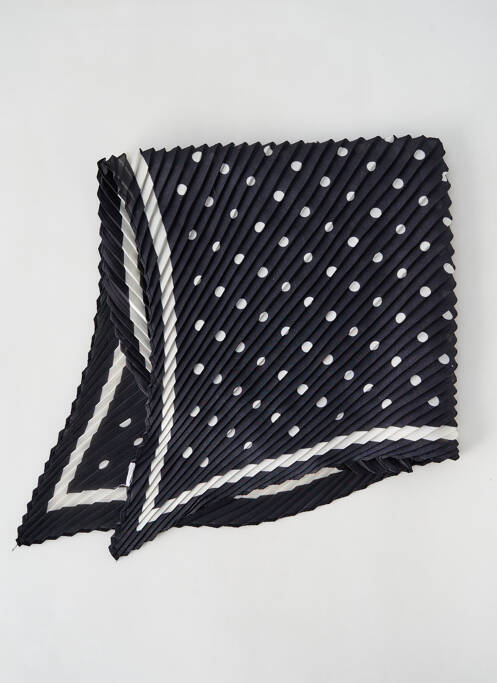 Foulard effet matière satinée noir SANS MARQUE femme