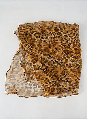 Foulard imprimé animal marron SANS MARQUE femme