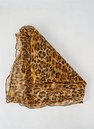 Foulard imprimé animal marron SANS MARQUE femme