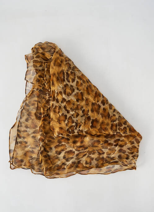 Foulard légère et transparente marron SANS MARQUE femme