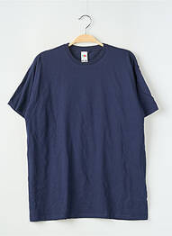 T-shirt coupe droite manches courtes bleu FRUIT OF THE LOOM garcon