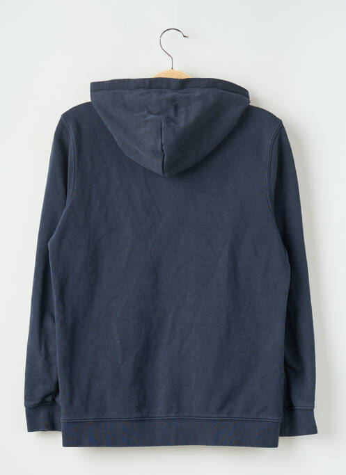 Sweat-shirt à capuche manches longues manches longues bleu KARIBAN garcon