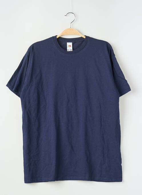 T-shirt bleu FRUIT OF THE LOOM pour garçon