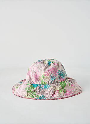 Chapeau imprimé fleurs rose NKY fille