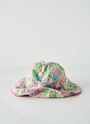 Chapeau imprimé fleurs rose NKY fille