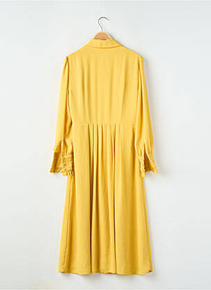 Robe mi-longue manches longues manches longues jaune CLAUDIE PIERLOT femme