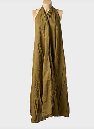 Robe de plage sans manche vert MARE DI LATTE femme