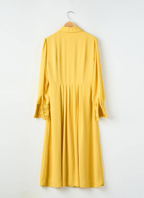 Robe mi-longue manches longues manches longues jaune CLAUDIE PIERLOT femme