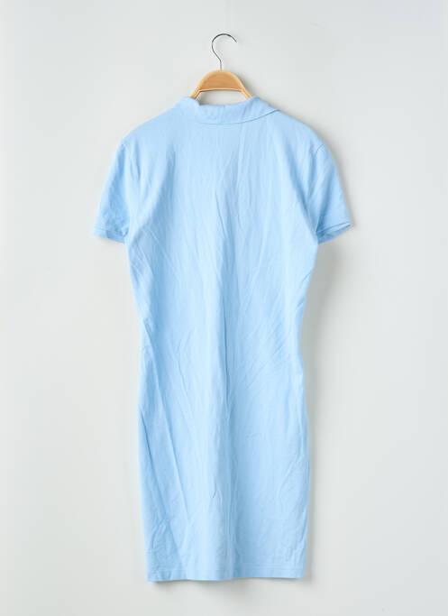 Robe mi-longue manches courtes manches courtes bleu LACOSTE femme