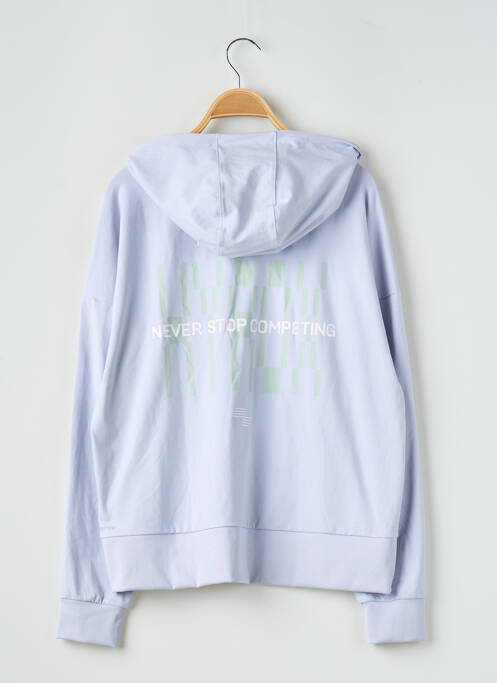 Sweat-shirt à capuche sérigraphie floquée manches longues violet PUMA femme