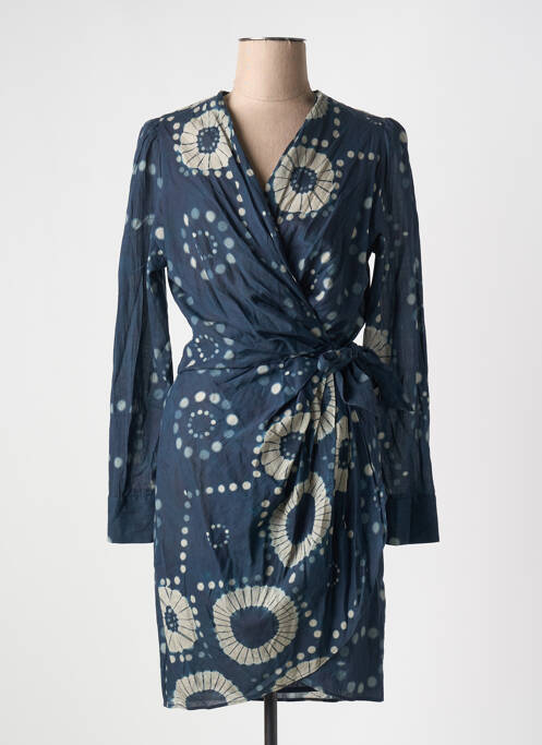 Robe mi-longue bleu MARE DI LATTE pour femme