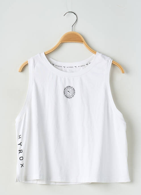 Top blanc PUMA pour femme