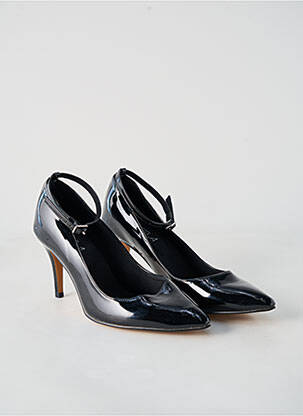 Escarpins matière lisse talon de 7 à 9cm noir JOHEELA femme