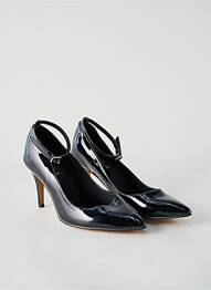 Escarpins matière lisse talon de 7 à 9cm noir JOHEELA femme