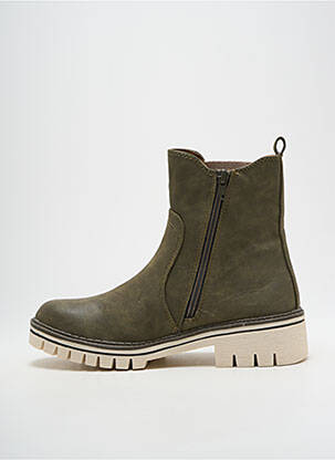 Bottines/boots talon bas talon plat jusqu'à 3cm vert JANA femme