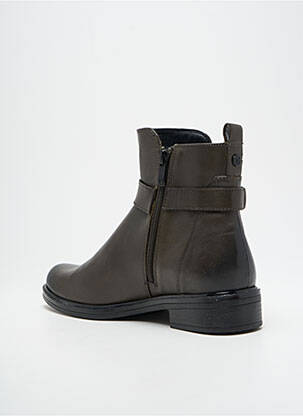 Bottines/boots matière lisse talon plat jusqu'à 3cm vert CAPRICE femme