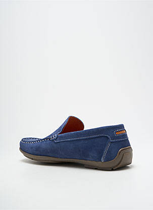 Mocassins bout rond bout rond bleu ORLAND homme