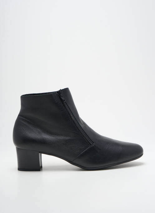 Bottines/boots matière lisse talon de 4 à 6cm noir ACADEMY CONFORT femme