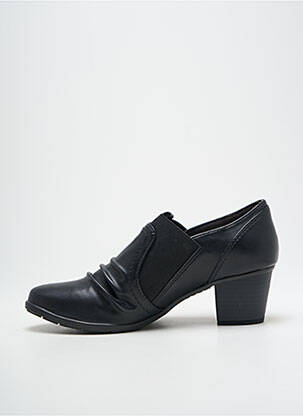 Bottines/boots matière lisse talon de 4 à 6cm noir JANA femme