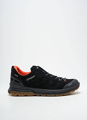 Baskets nubuck bout rond noir GRISPORT homme