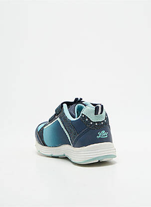 Baskets impression bout rond bleu LICO fille