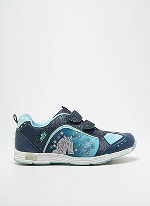 Baskets impression bout rond bleu LICO fille