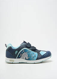 Baskets impression bout rond bleu LICO fille