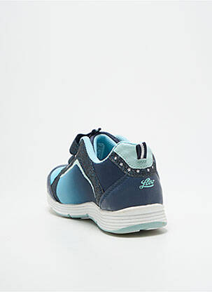 Baskets impression bout rond bleu LICO fille