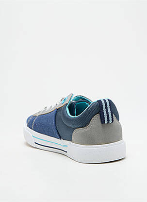 Baskets fermeture lacets bout rond bleu MTNG garçon