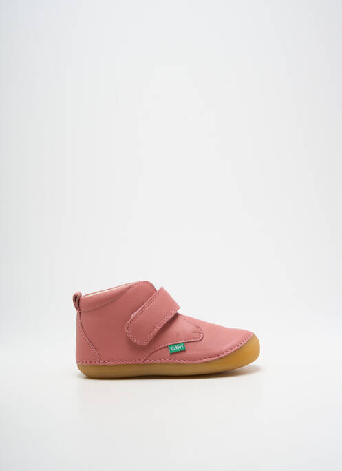 Bottillons rose KICKERS pour fille