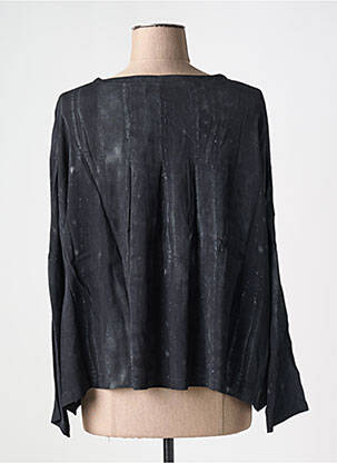 Blouse imprimé fantaisie manches longues bleu OSKA femme