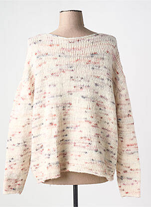 Pull coupe droite manches longues beige MES SOEURS ET MOI femme