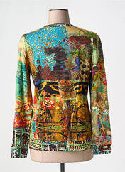 Gilet manches longues vert ORIENTIQUE NATURALLY pour femme seconde vue