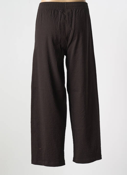 Pantalon droit fermeture zippée sous rabat boutonné taille normale marron MES SOEURS ET MOI femme