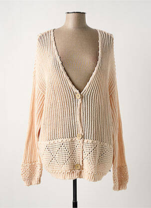 Gilet manches longues stretch rose CREAM femme