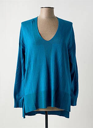 Pull col v manches longues bleu MASAI femme