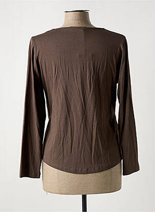 T-shirt manches longues manches longues marron MALOKA femme