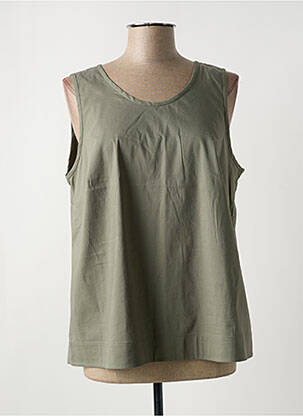 Top sans manche sans manche vert VETONO femme