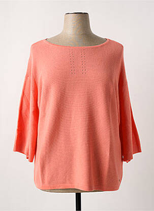 Pull col bateau manches 3/4 rose CREAM femme