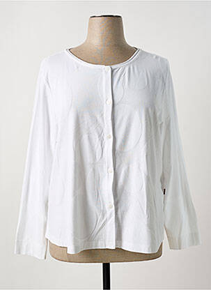 Gilet manches longues stretch blanc VETONO femme