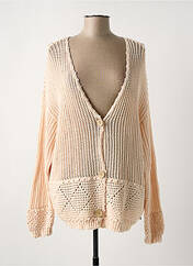 Gilet manches longues rose CREAM pour femme seconde vue