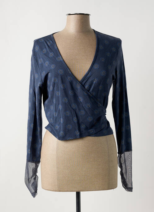 Gilet cache-cœur bleu MYRINE ANTWERP pour femme