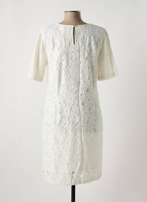 Robe mi-longue beige FLEUR DE SEL pour femme