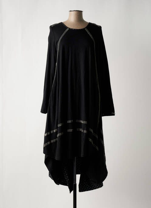 Robe mi-longue noir RHUM RAISIN pour femme