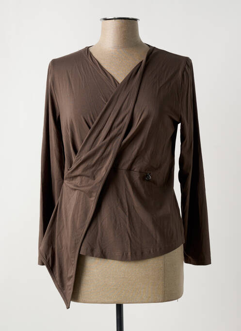 T-shirt marron MALOKA pour femme