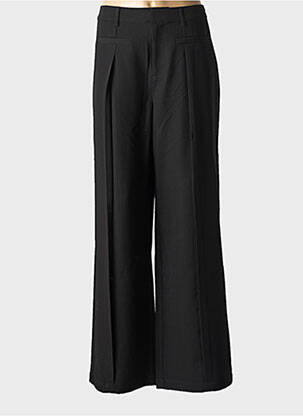 Pantalon droit taille élastique noir CREAM femme