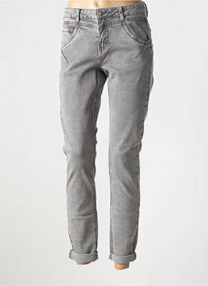 Jeans coupe slim poches gris CREAM femme